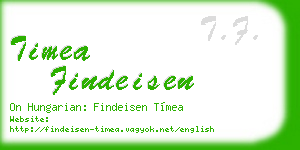 timea findeisen business card